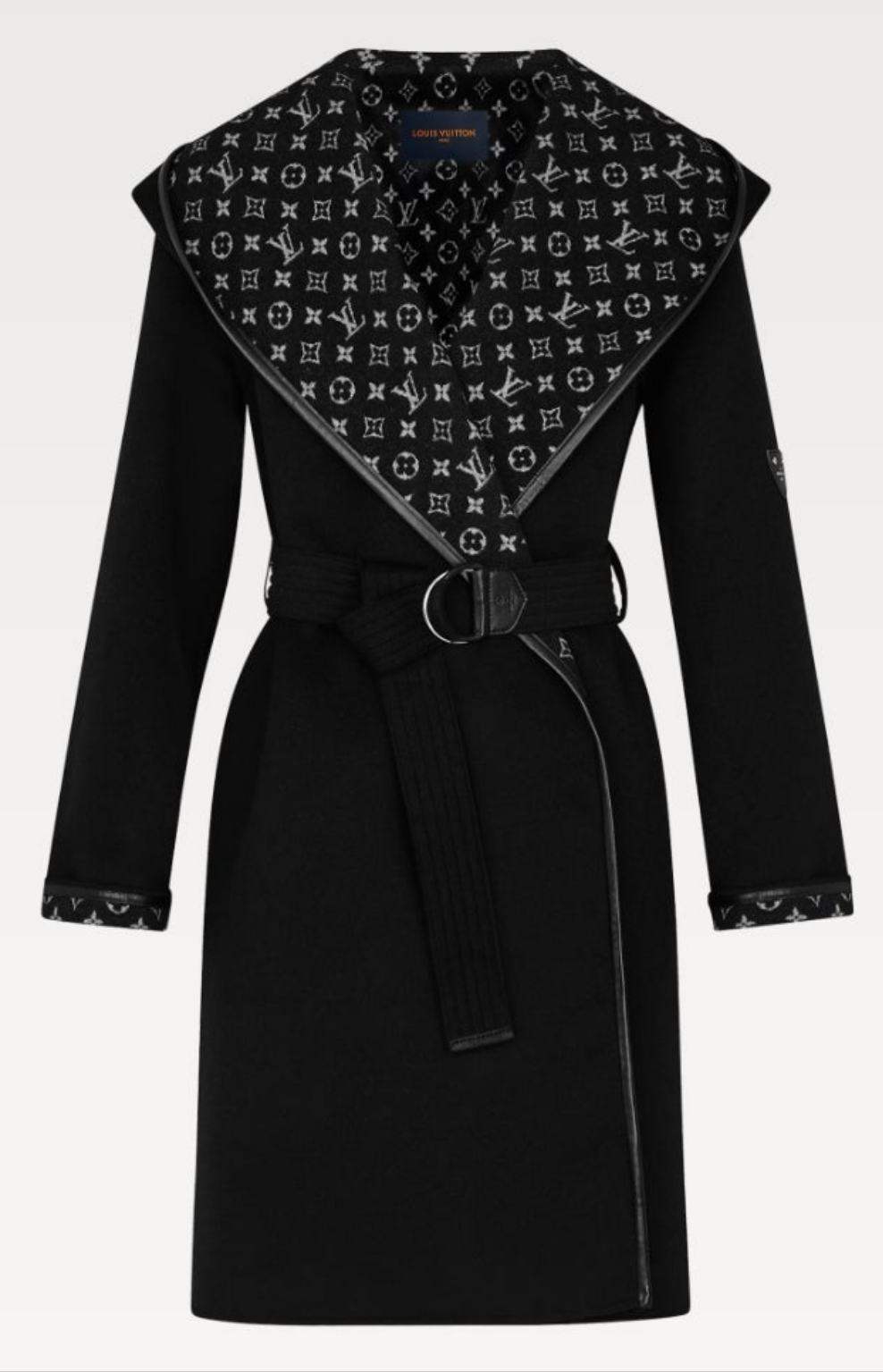 Louis Vuitton Hooded Wrap Coat