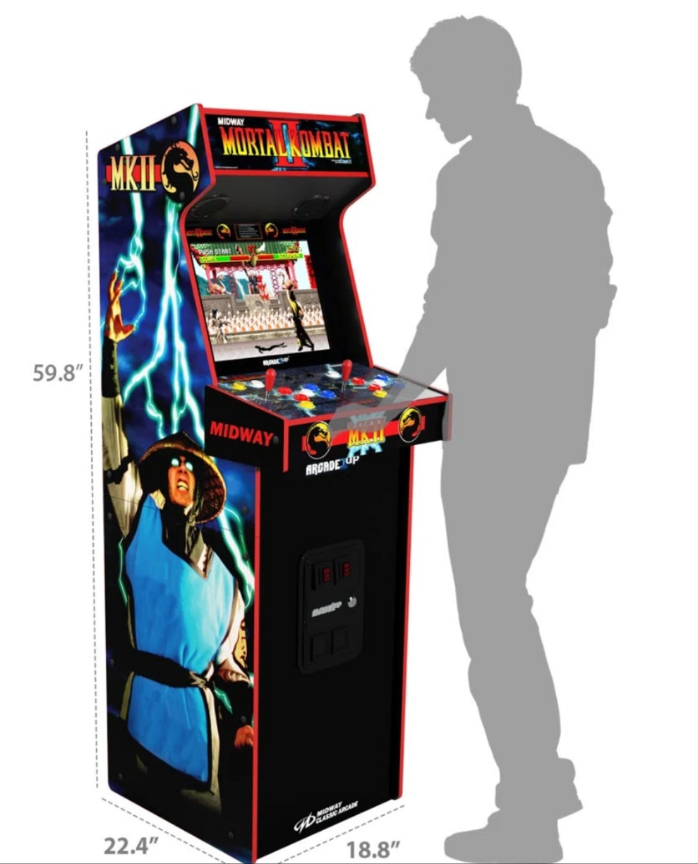 GALAGA 1981 DLX ED...OR Pacman Legacy Arcade DLX ED...OR Nba Jam Deluxe 2-player Control Panel Arcade Machine Console...ORMORTAL KOMBAT II ARCADE DLX ED