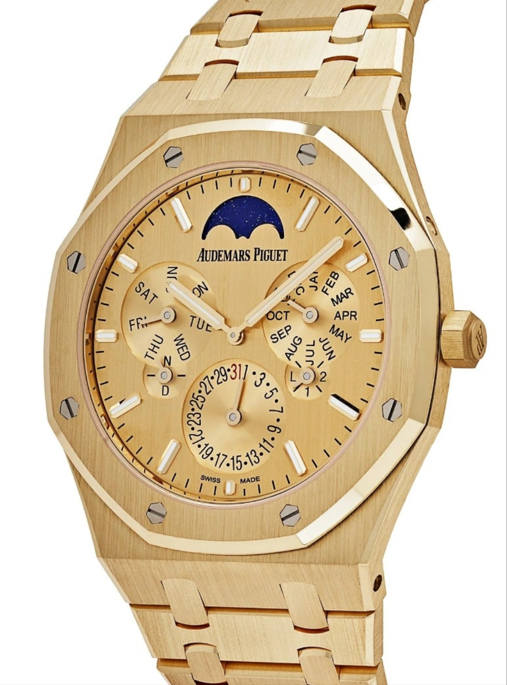 Audemars Piguet Royal Oak Perpetual Calendar Ultra-Thin 26586BA.OO.1240BA.99 Watch Yellow Gold Limited Edition