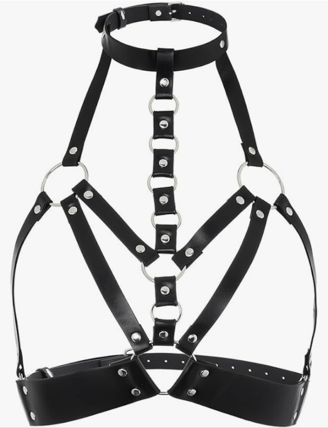 Leather Body Chain Women Chest Belts Fashion Bra Chain Jewelry Accessories for Rave