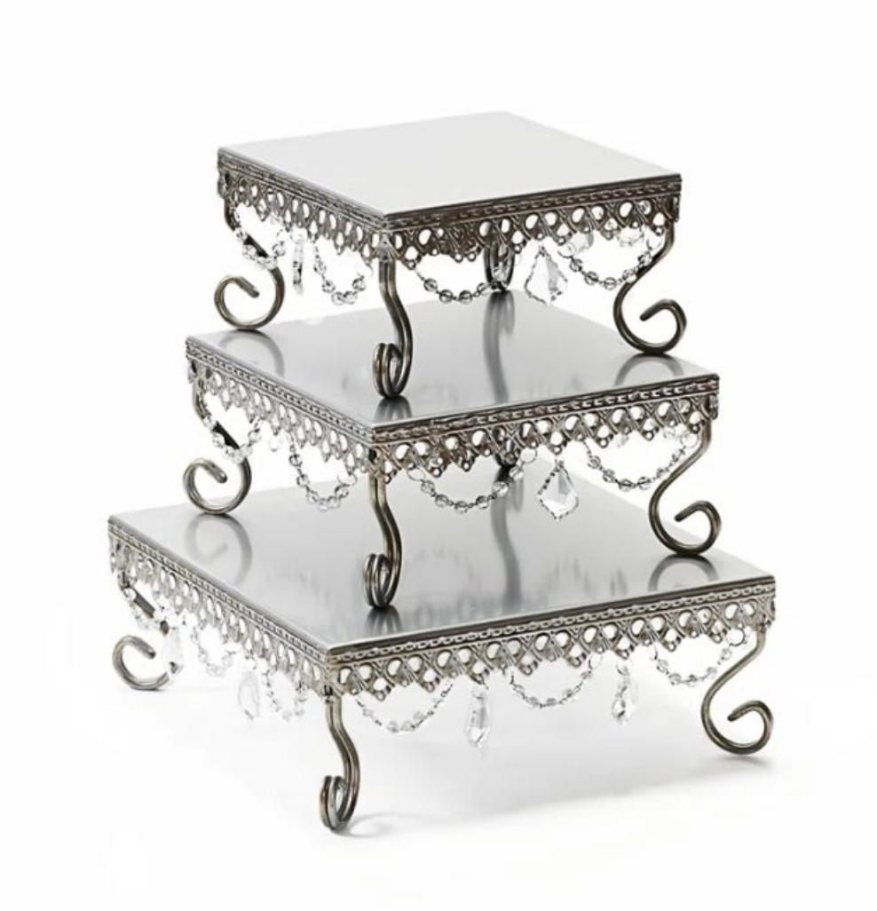 Dessert 3 Piece Cake Stand Set