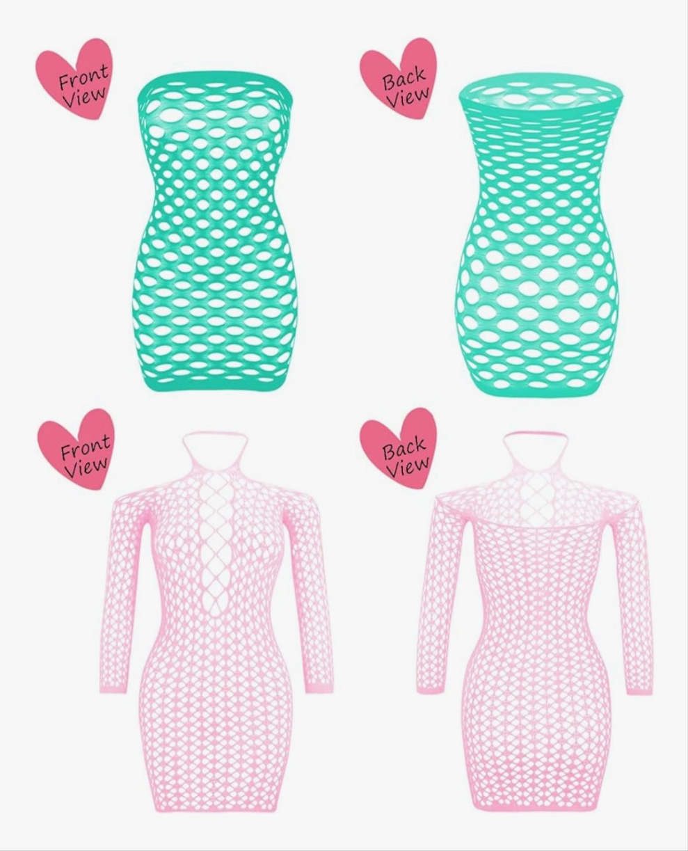 12 pack Lingerie BabyDoll Fishnet Bodysuit Sexy Nightwear(12 Pack)