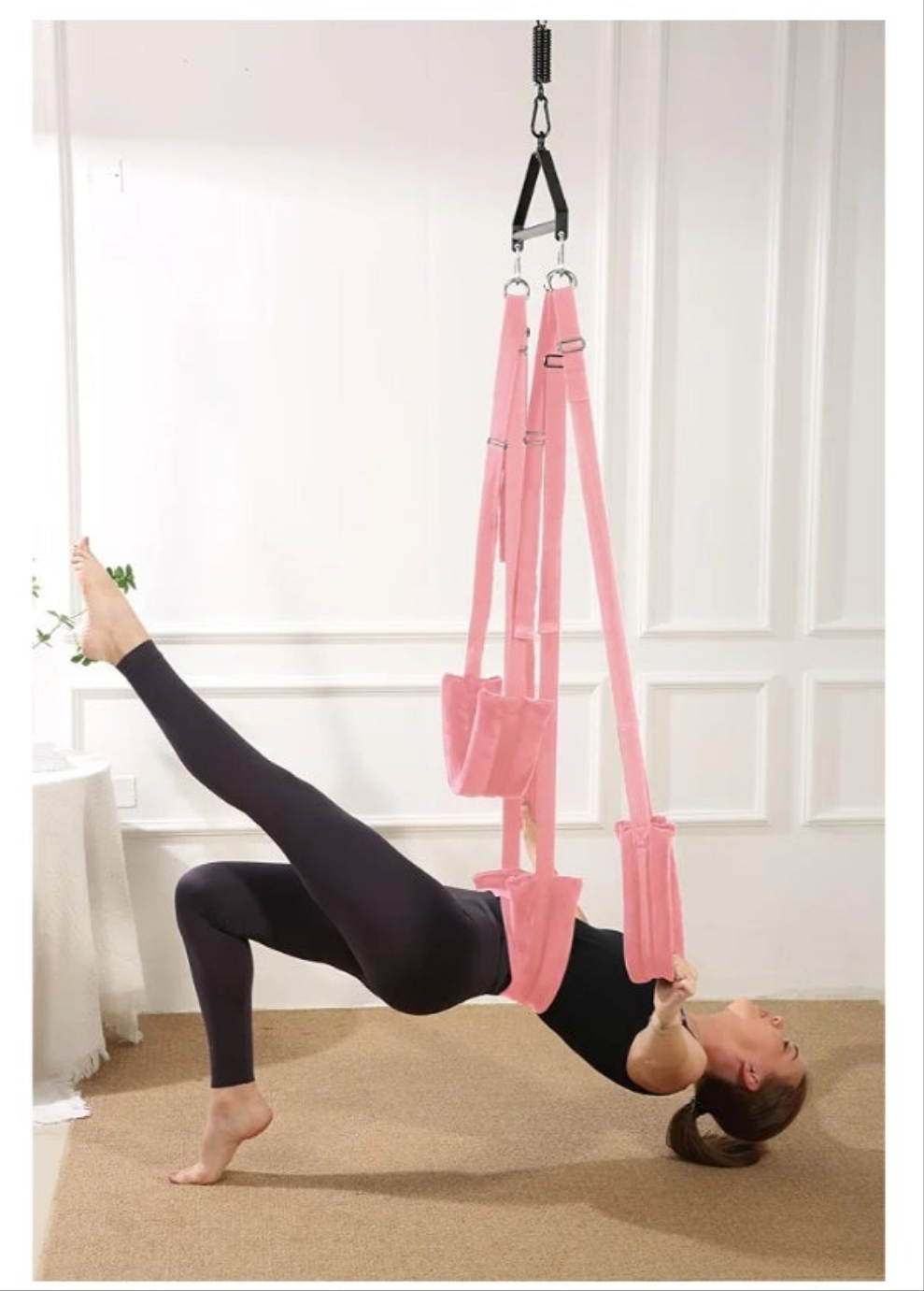 Adult Sex Swing and 360 Degree Spinning Indoor Swivel Ceiling Set with Premium Paint Stand and Widened Thick Comfortable Swing for Couples (Ultimate Enhanced)