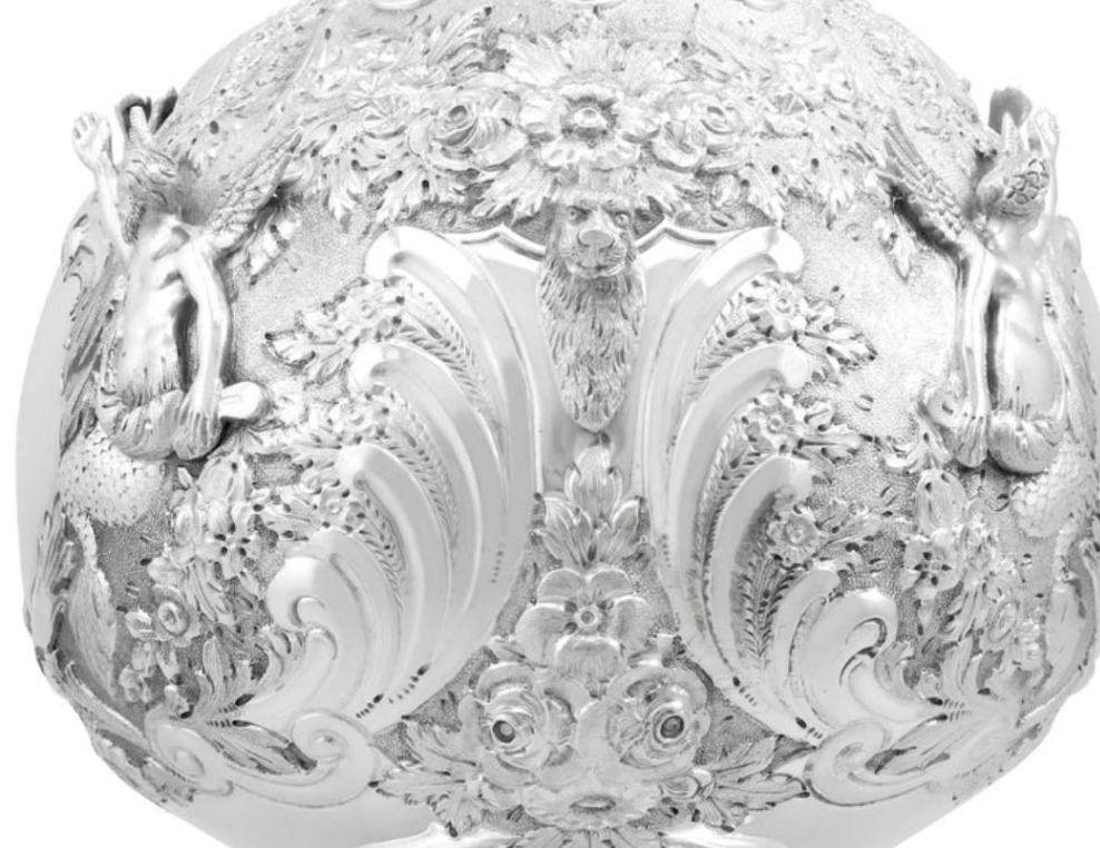 Stunning 925 Victorian Sterling Silver Jug in The Armada Style