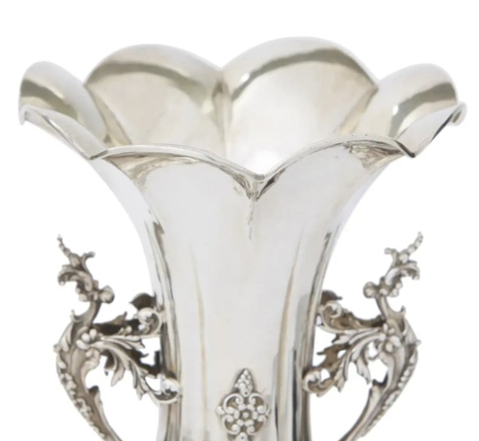 Large Sterling Silver Decorative Vase / Piece 925 silver