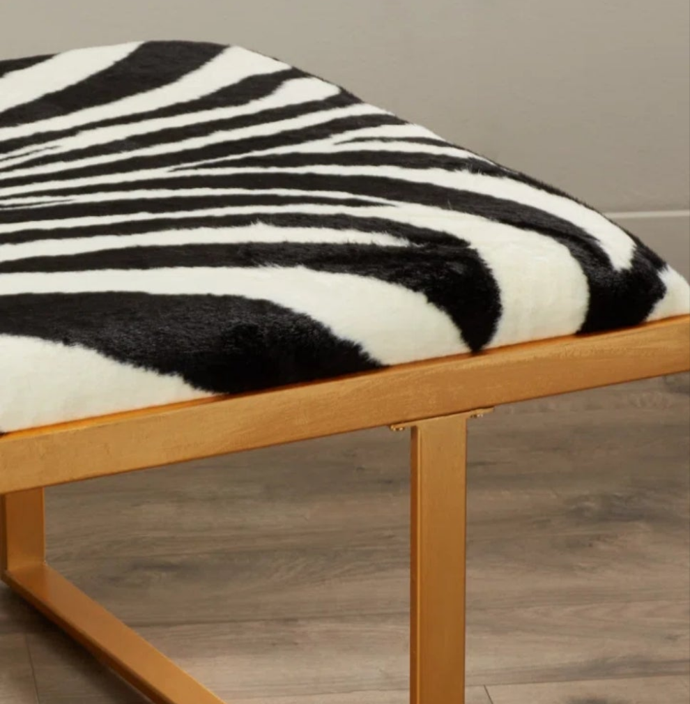 Zebra striped table or seating