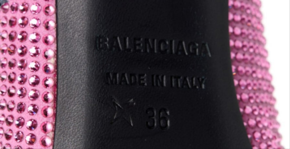 Balenciaga Square Knife Embellished Pink Pumps women's