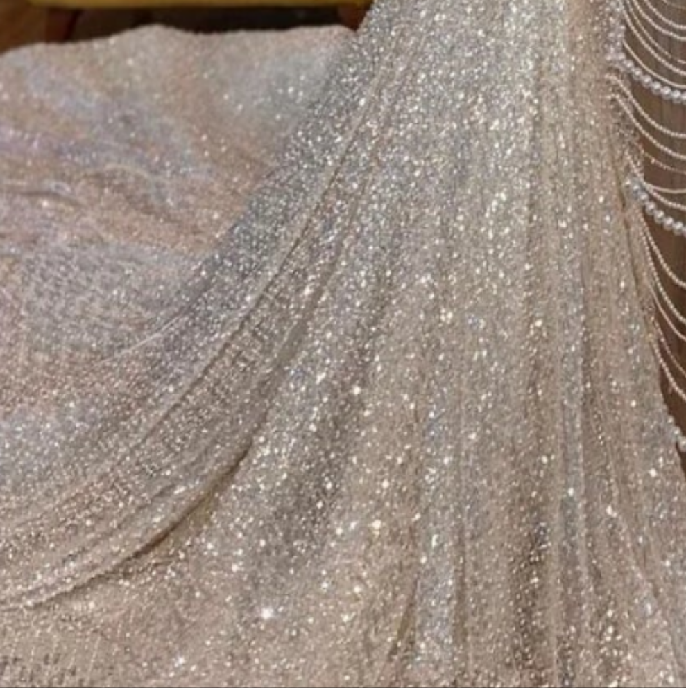 Long Mermaid Halter Beading Sleeveless Wedding Dress With Pearls