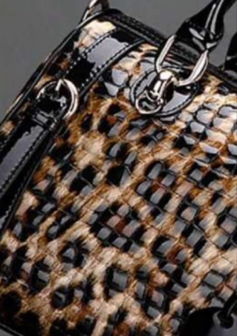 Cocomoney Handbag Coffee Brown drink me up Leopard 😆