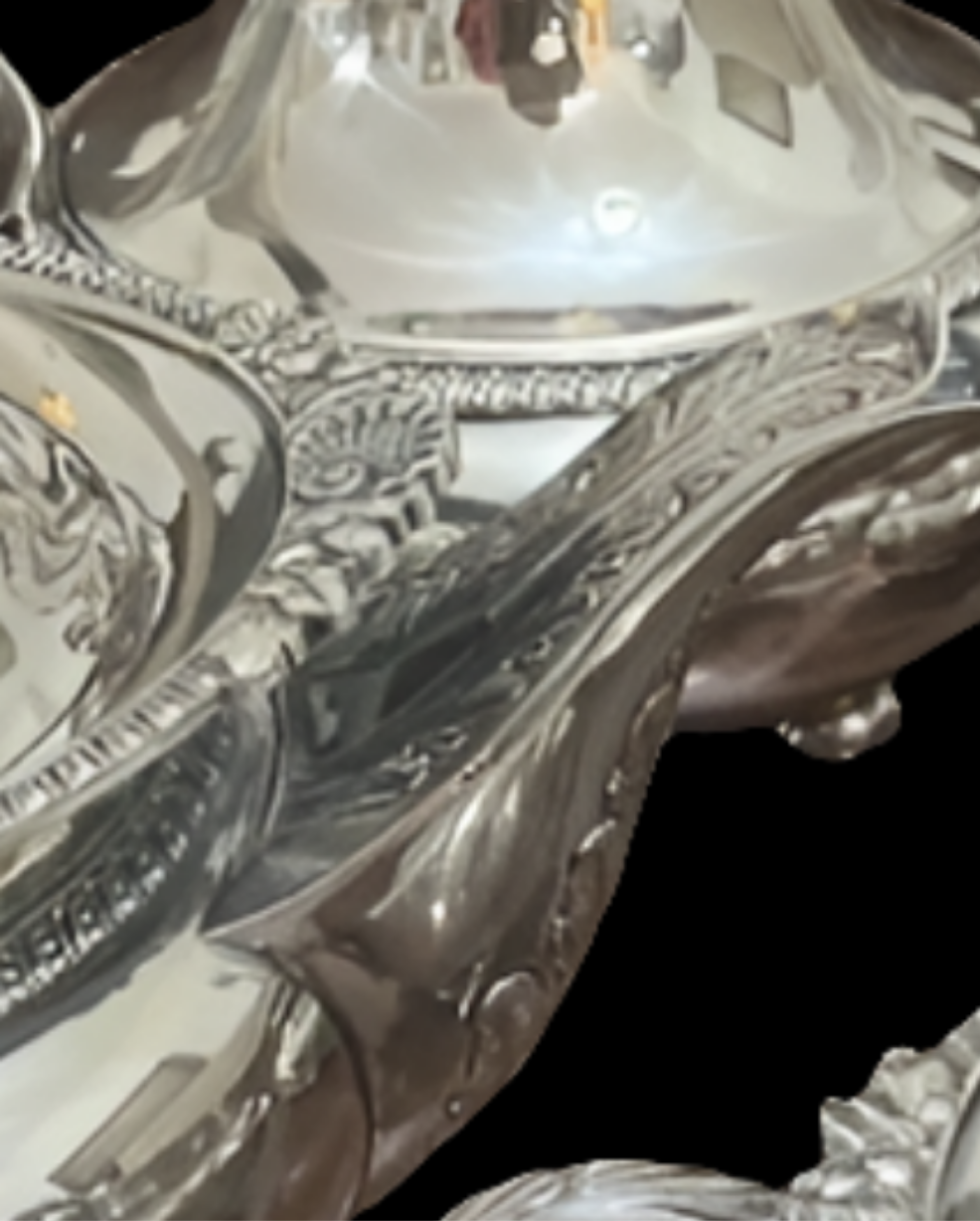 Important English Sterlilng Silver tea and coffee set by Mappin & Webb