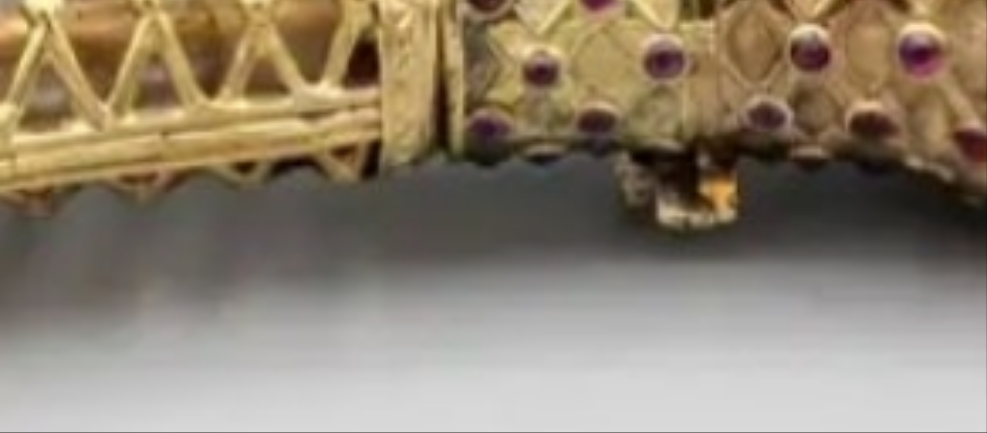 18k Gold Ruby Stone Antique French Ruby 18 Karat Gold Perfume Bottle 18th century
