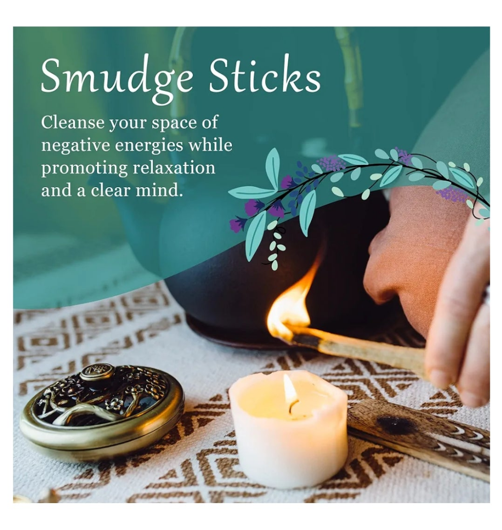 Incense Sticks for Spiritual Cleansing, Stress Relief, Meditation Accessories, Home Fragrance - Sustainably Wild Harvested - Pack of 6 - Alternative Imagination