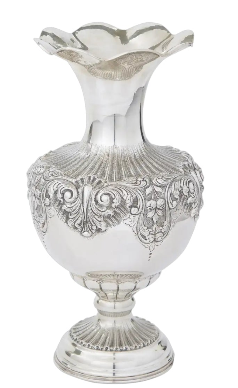 925 Very Large Sterling Silver Decorative Piece / Vase
