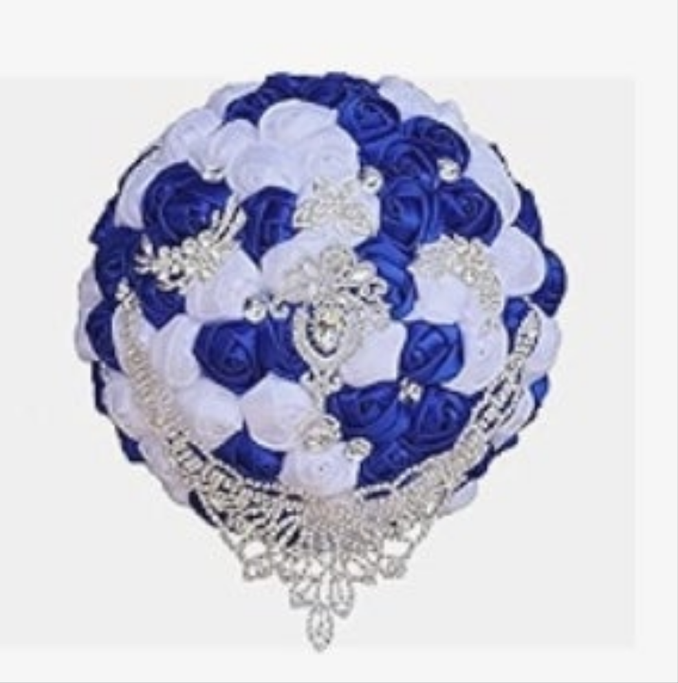 Handmade Luxury Wedding Bridal Bouquet Large Silk Rose Holding Toss Artificial Flowers Bouquets with Satin Ribbon Pearls Rhinestone for Bride Vintage Royal Wedding BouquetHandmade Luxury Wedding Bridal Bouquet Large Silk Rose Holding Toss Artificial Flowe