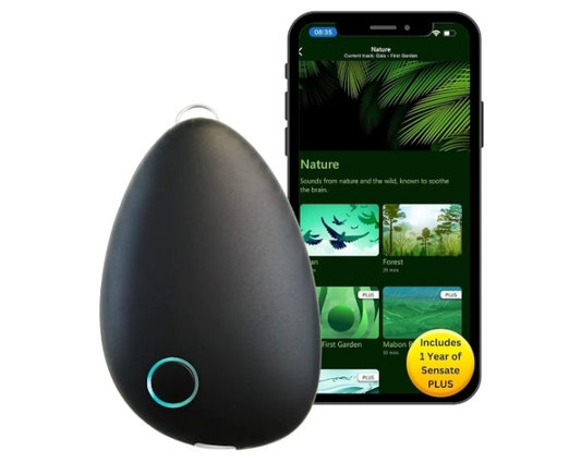 Relaxation Device - for Immediate Calm and Long Term Stress Resilience - with Patented Infrasonic Resonance Technology - Includes Sensate Plus