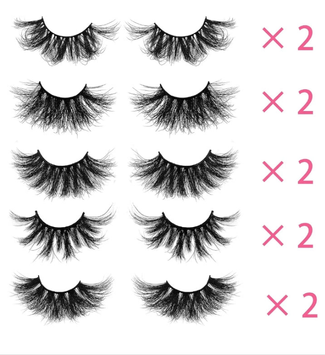 25mm COCOMONEY EyeLashes 10 PACK