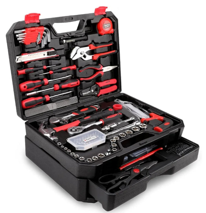 KingTool 325 Piece Home Repair Tool Kit, General Home/Auto Repair Tool Set, Toolbox Storage Case with Drawer, General Household Tool Kit - Perfect for Homeowner, Diyer, Handyman