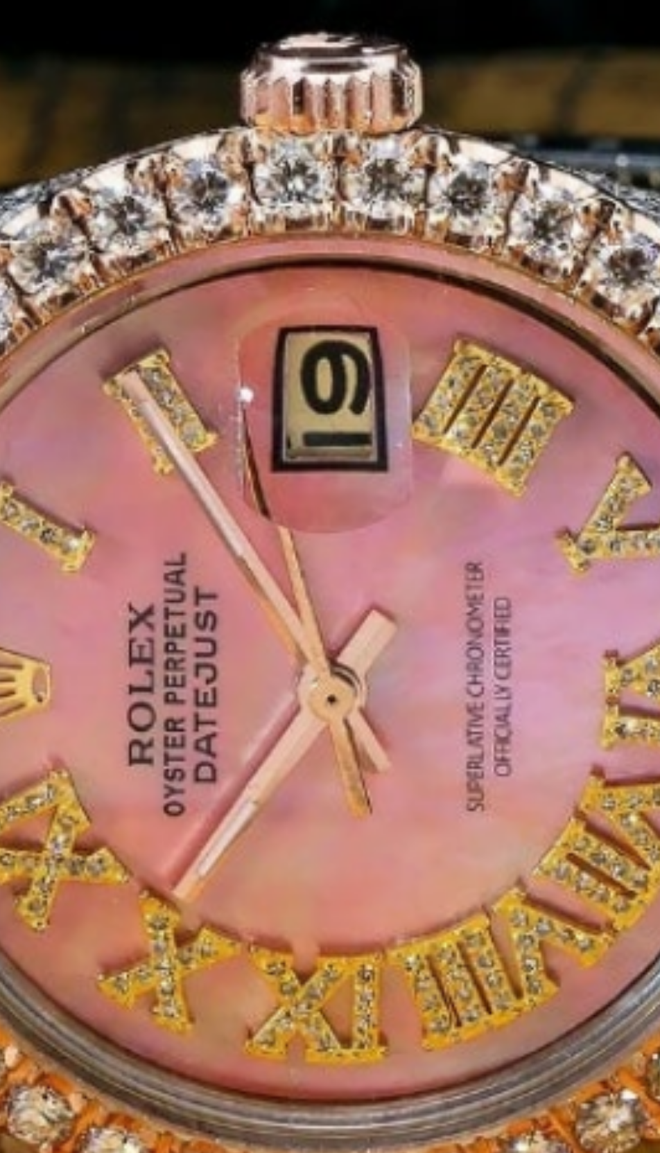 Rolex Datejust 1601 36MM Pink Diamond Dial With Two Tone Jubilee Bracelet (Pre-owned)