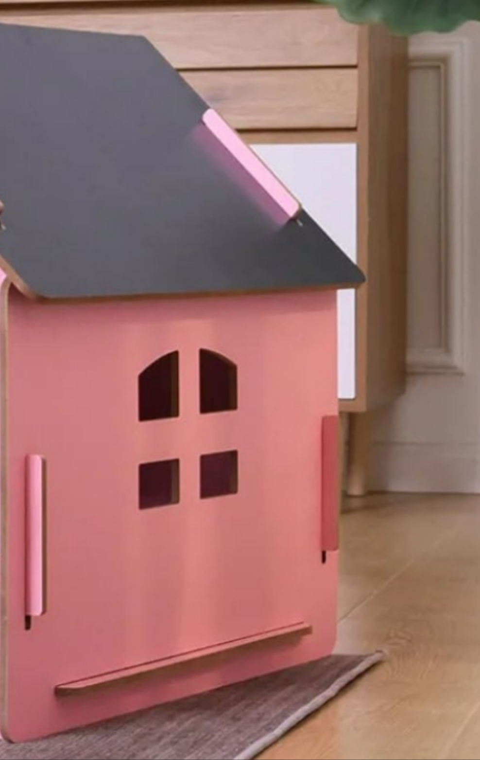Dog House Indoor for Small Dogs or Cats, Cozy Wooden Design, Small Indoor Bed House, with Air Vents and Elevated Floor Warm Dog Cave