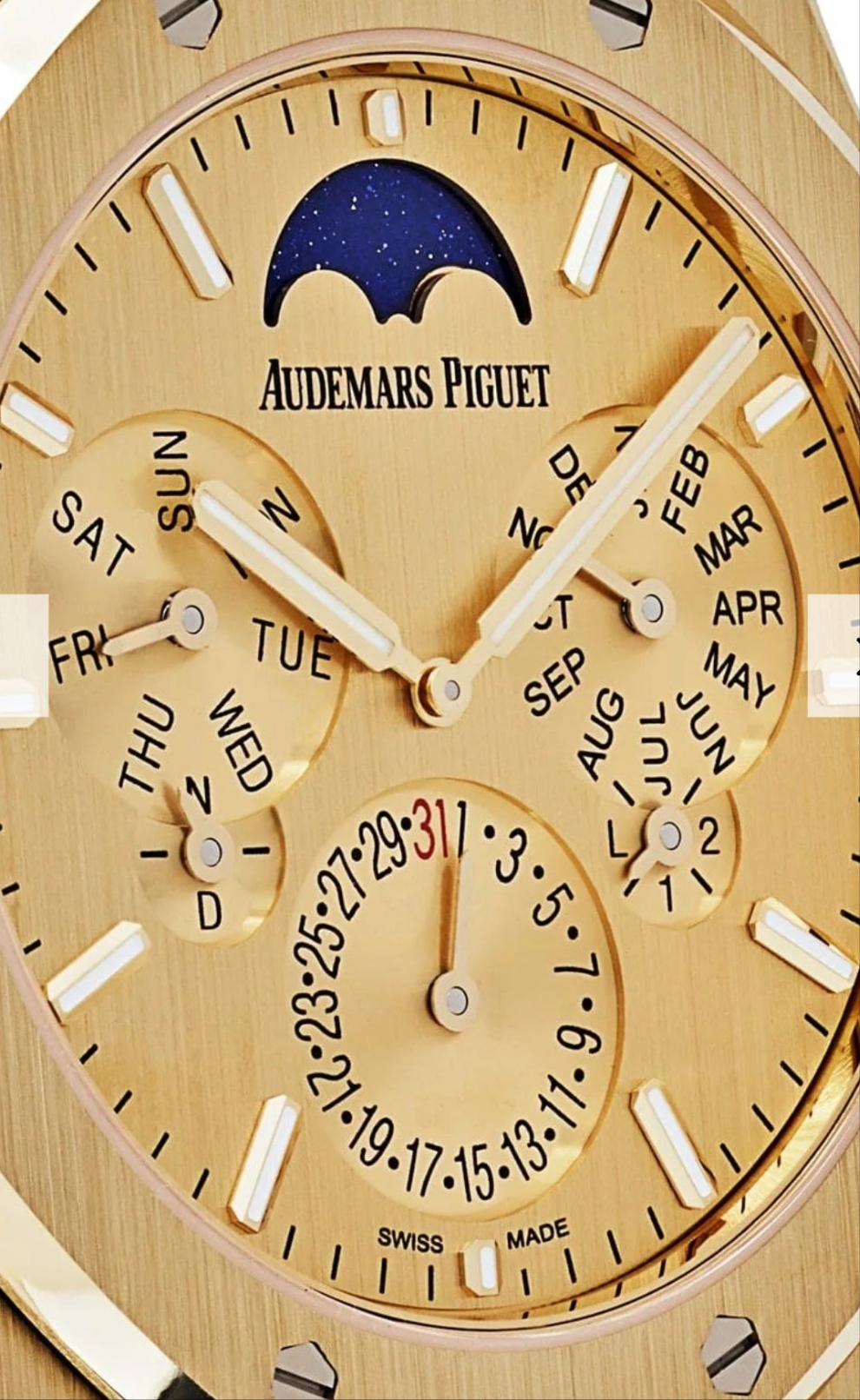 Audemars Piguet Royal Oak Perpetual Calendar Ultra-Thin 26586BA.OO.1240BA.99 Watch Yellow Gold Limited Edition