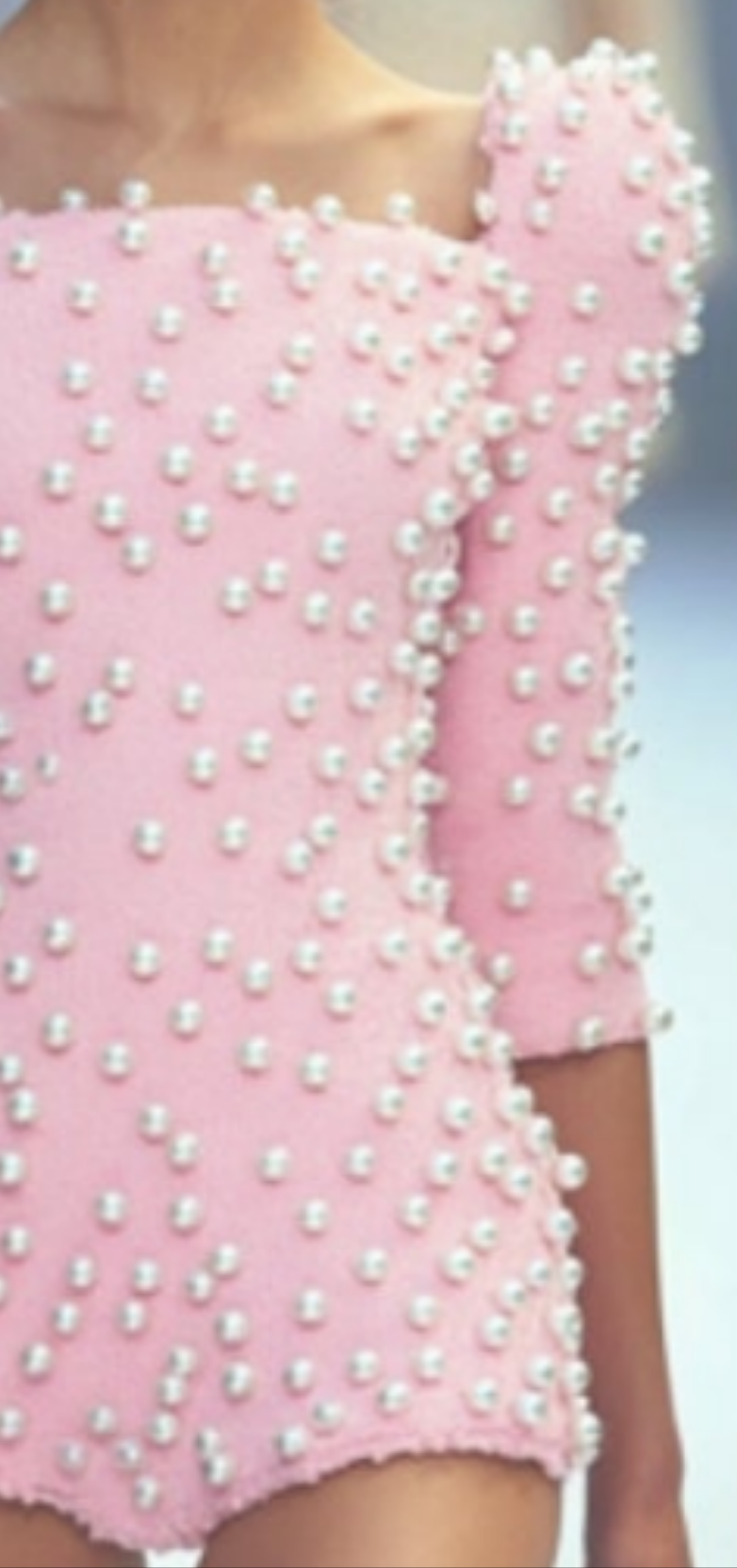 Pearls Half Sleeve Jumpsuit-Pink COCOMONEY