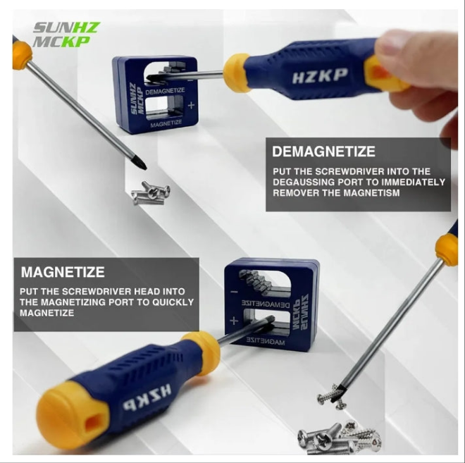 SUNHZMCKP Magnetic Screwdriver Set 66-Piece, S2- Alloy Tool Steel, Includes Slotted/Phillips/Torx Mini Precision Screwdriver, Replaceable Screwdriver Bits With Sturdy tool box