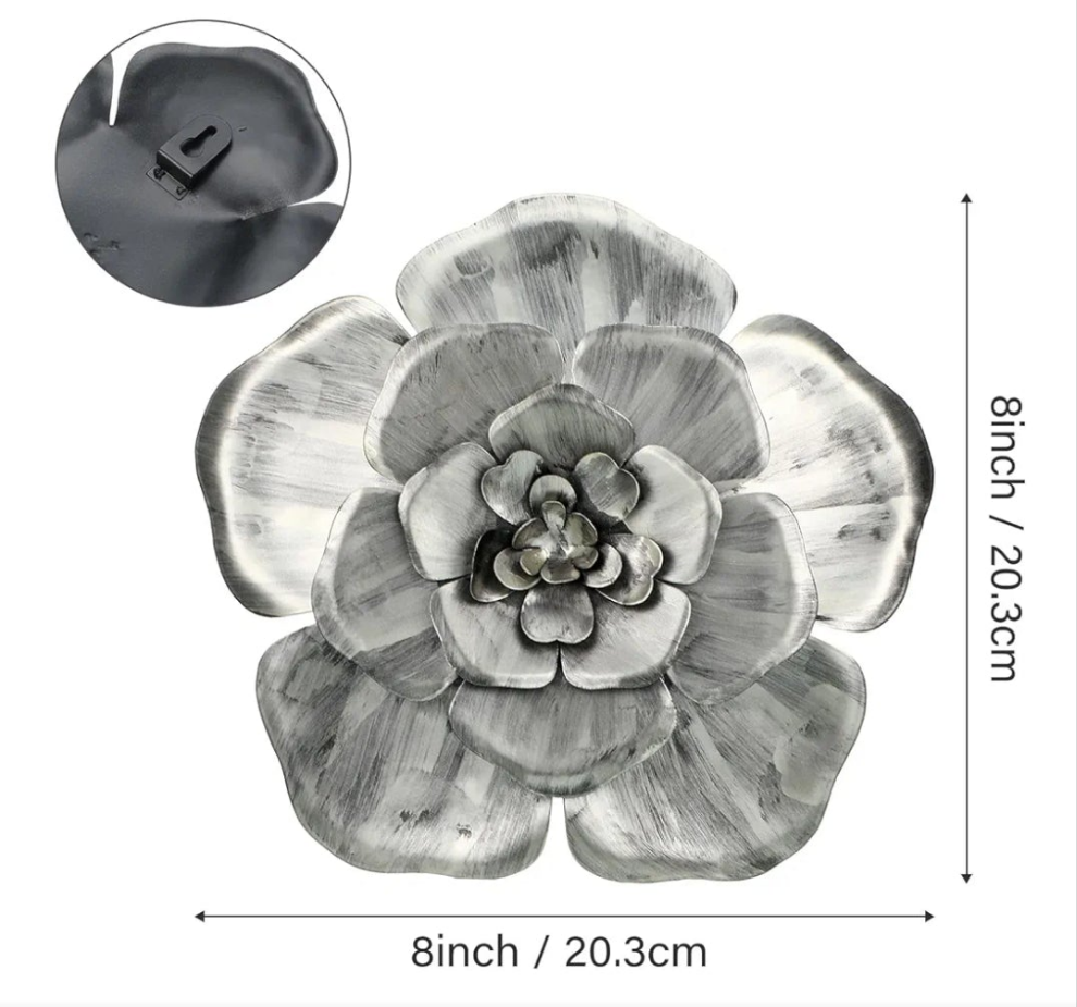 15 piece Silver metal wall art