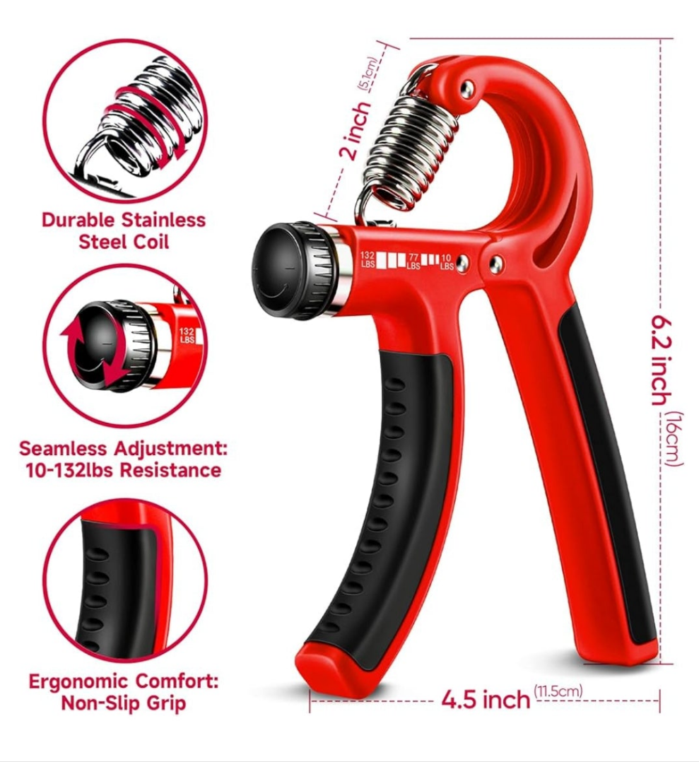 Grip Strengthener Forearm Strengthener Hand Grips Strengthener Kit - 5 Pack Adjustable Resistance