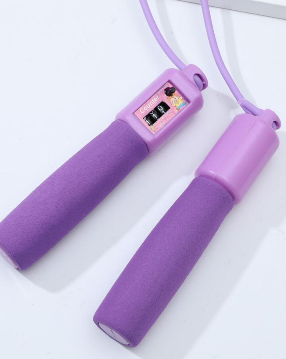 Adjustable Counting Skipping Jump Rope cardio training material pvc