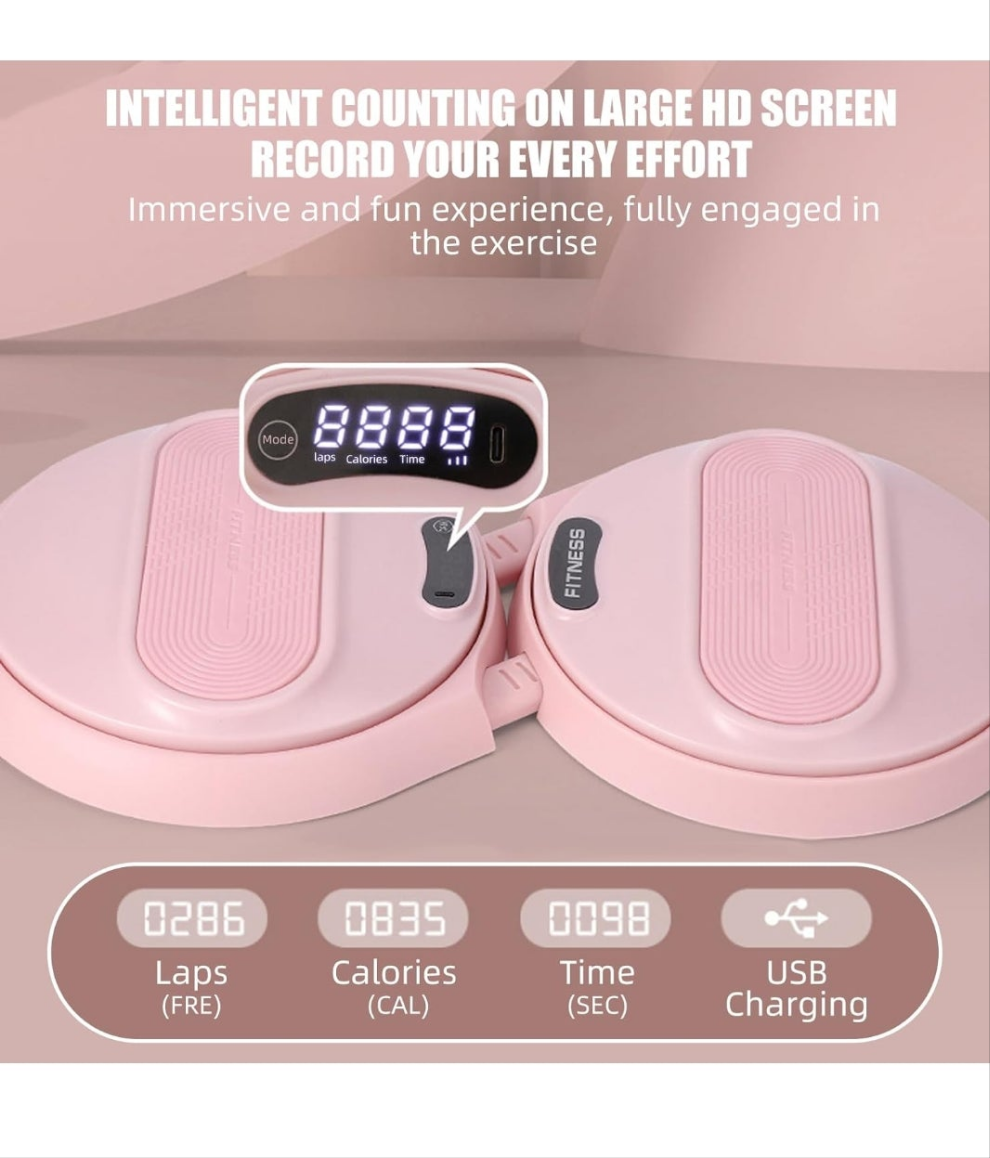 Waist Twisting Machine with Counter, Adjustable Waist Twister Board for Women Belly Fat, Twist Board for Exercise, Ab Twister Board Twist Exercise Machine