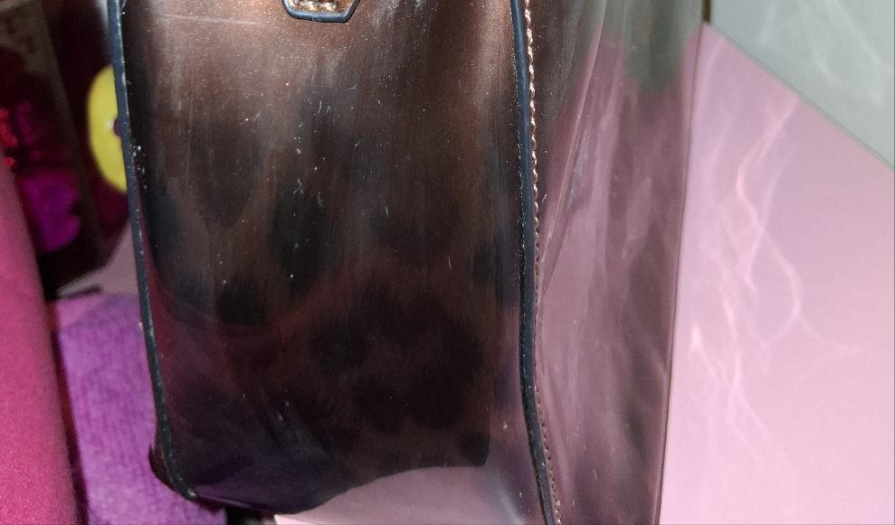 COCOMONEY HANDBAG ONLY 1 BROWN 14IN BY 10IN BY 4IN with strap pu