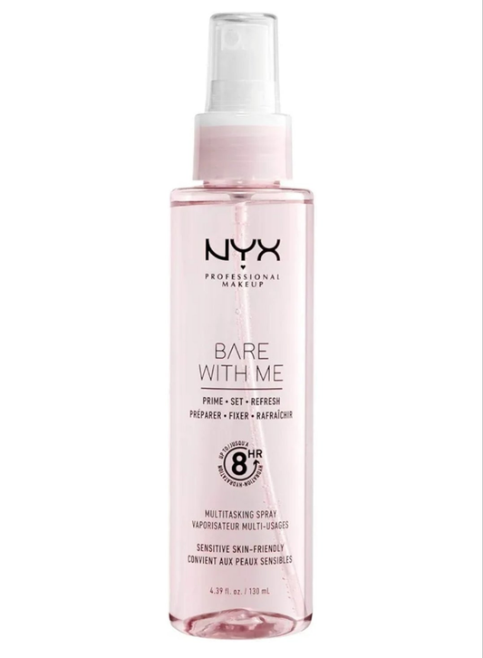 NYX PROFESSIONAL MAKEUP Bare With Me Multitasking Face Primer & Makeup Setting Spray, Hydrating Face Mist for up to 8HR Wear, Long-Lasting, Vegan Formula