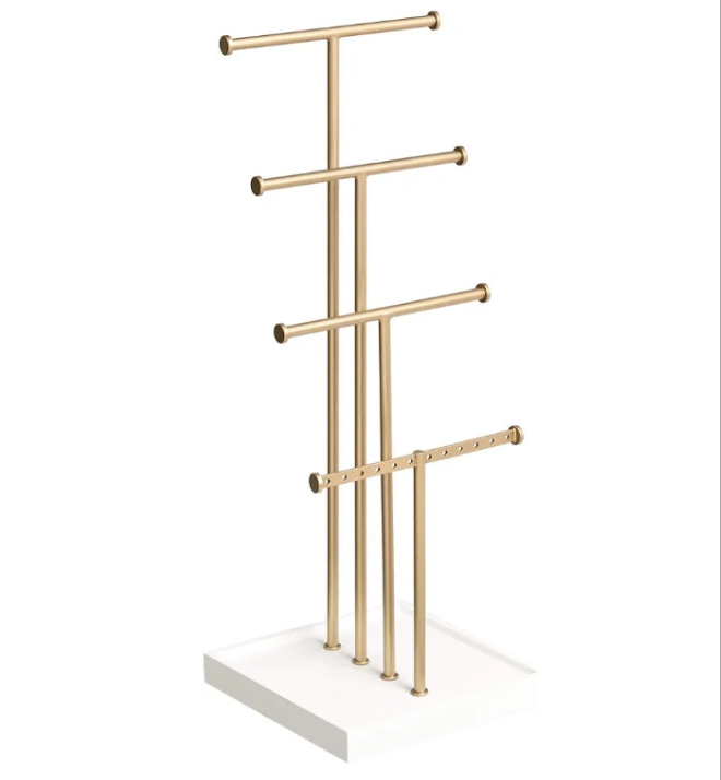 Four-Tier Jewelry Tree Stand