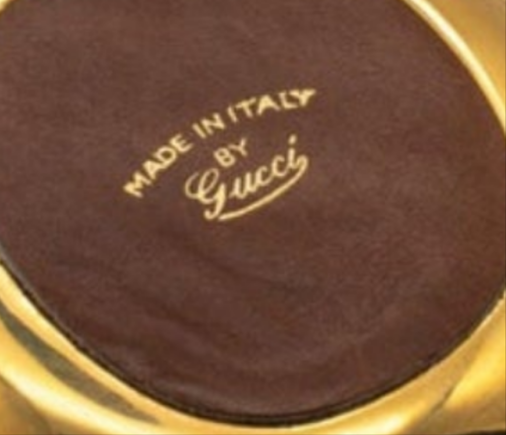 Luxury GUCCI 1970 Milano Very Rare Vintage Horse Bit Trinket Tray In 24Kt Gilt Bronze Iconic