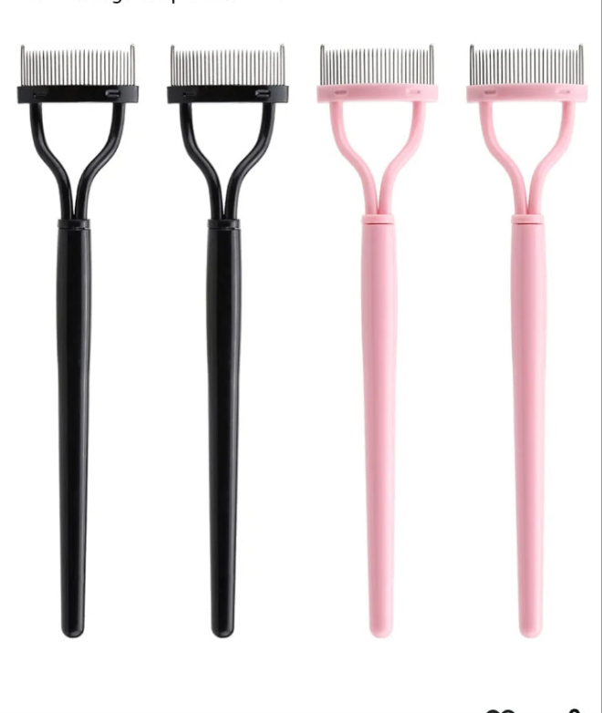 4 Pcs Lash Comb Eyelash Separator Metal Teeth Mascara Comb Eyelash Definer Lash Separator Tool Eyelash Brush