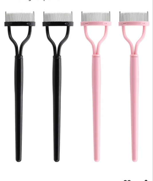 4 Pcs Lash Comb Eyelash Separator Metal Teeth Mascara Comb Eyelash Definer Lash Separator Tool Eyelash Brush