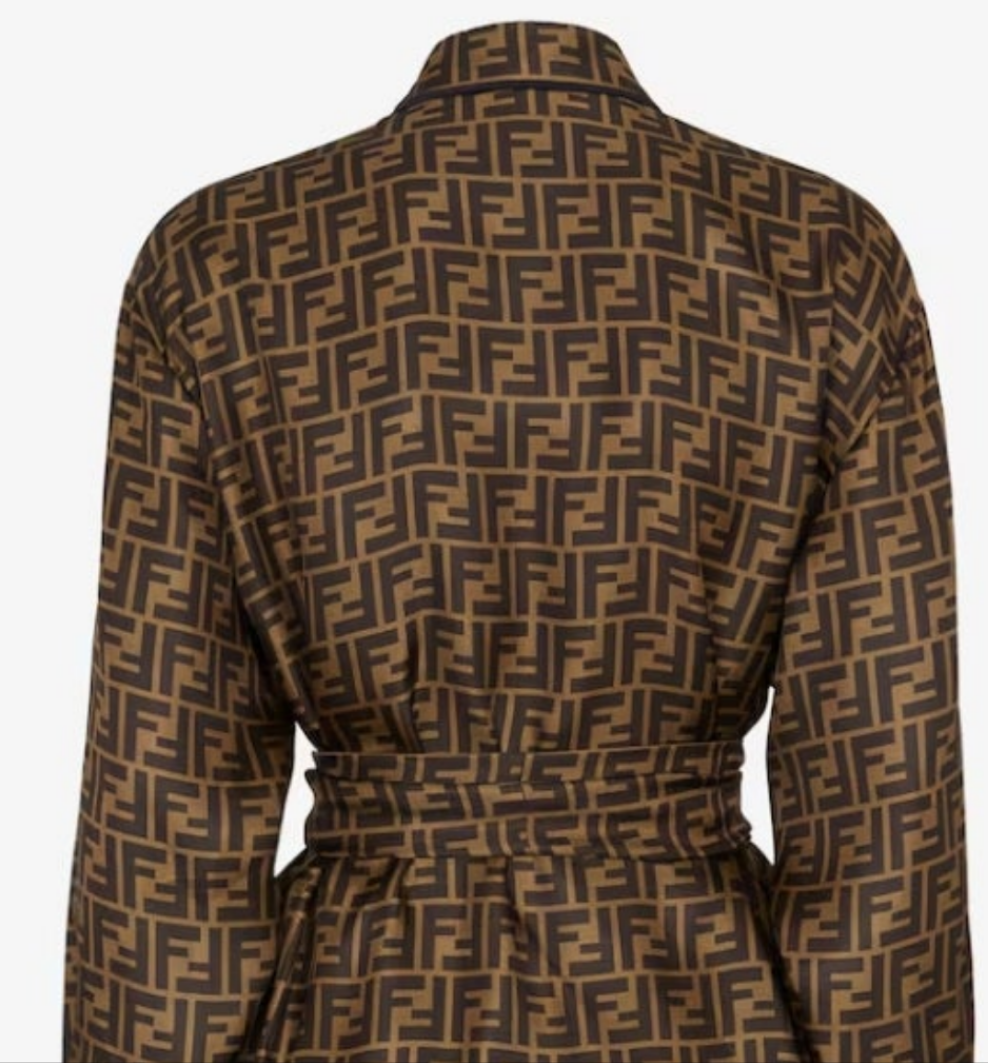 Fendi Brown twill dress