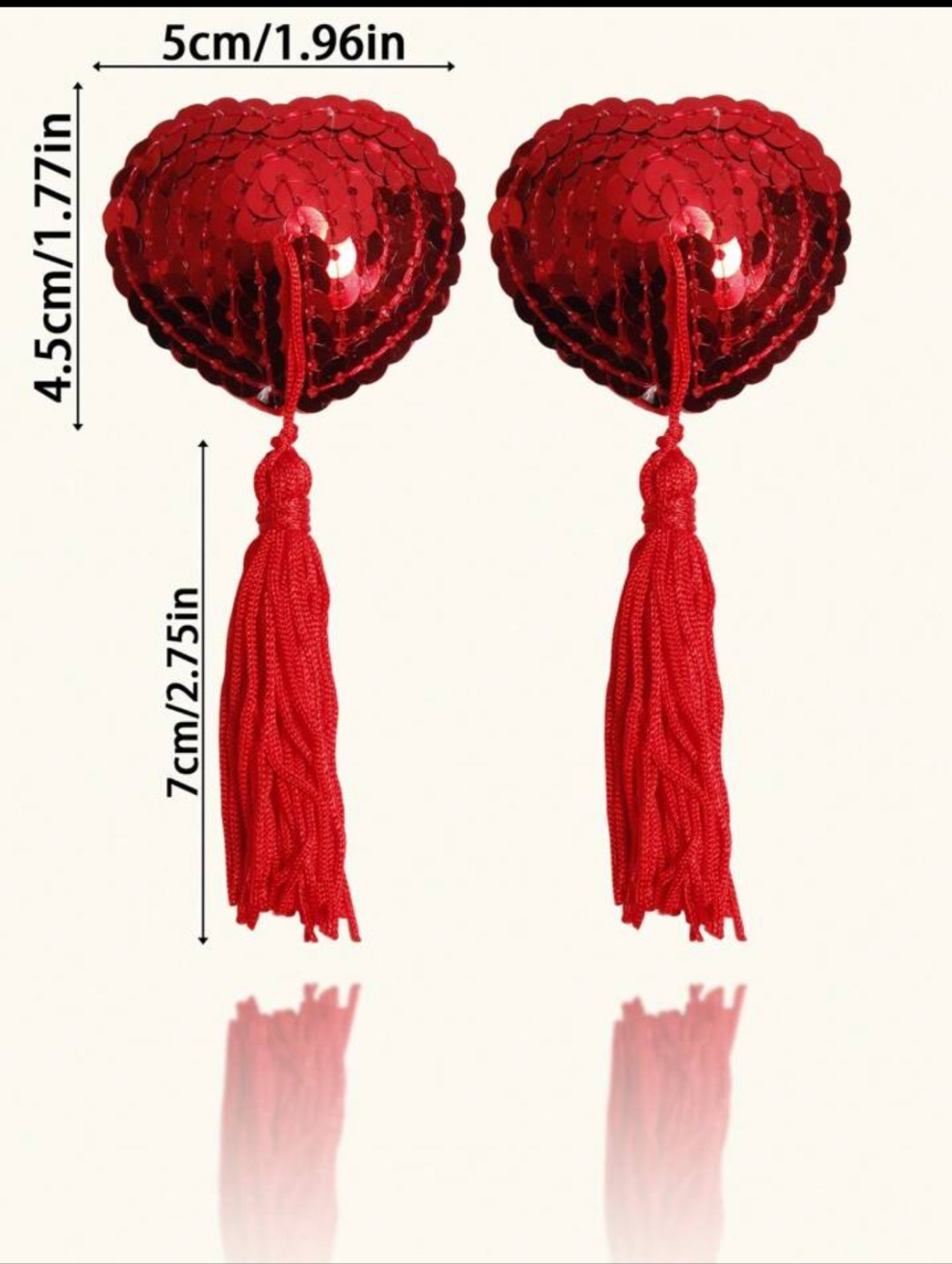 Shiny sequin Tasse nipple pasties
