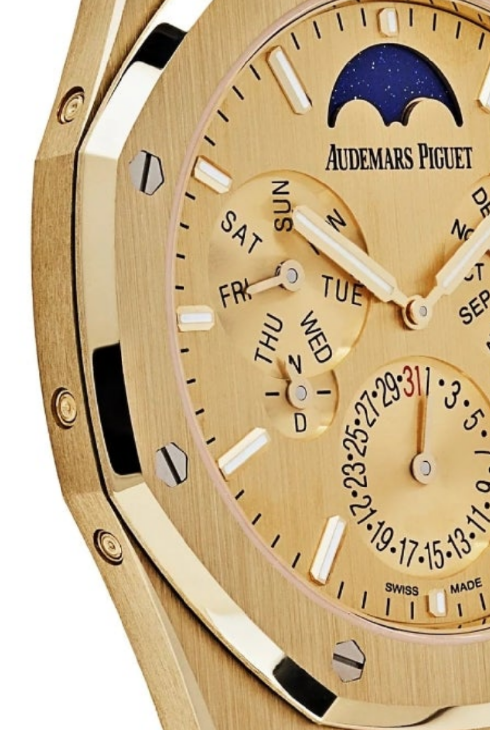 Audemars Piguet Royal Oak Perpetual Calendar Ultra-Thin 26586BA.OO.1240BA.99 Watch Yellow Gold Limited Edition