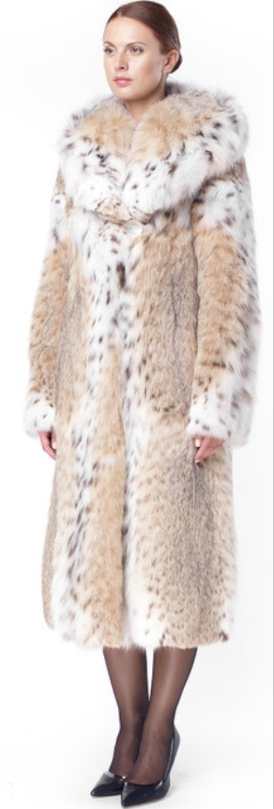 Lynx Fur Coat Kimiko Beige