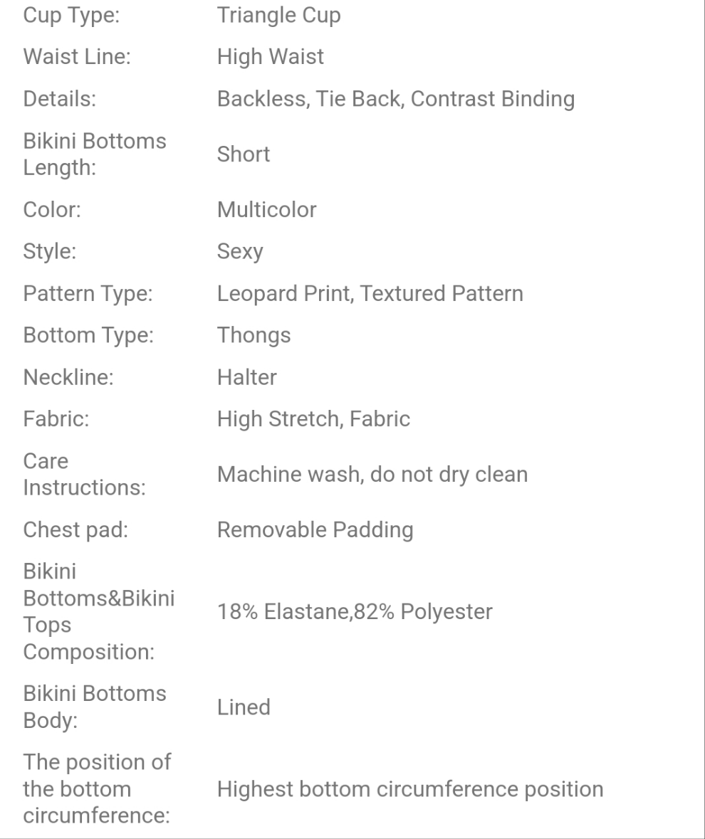Multicolor Leopard Print Placement Print Contrast Binding Spaghetti Strap Bikini Set, Sexy Women Swimwear, Cocomoney