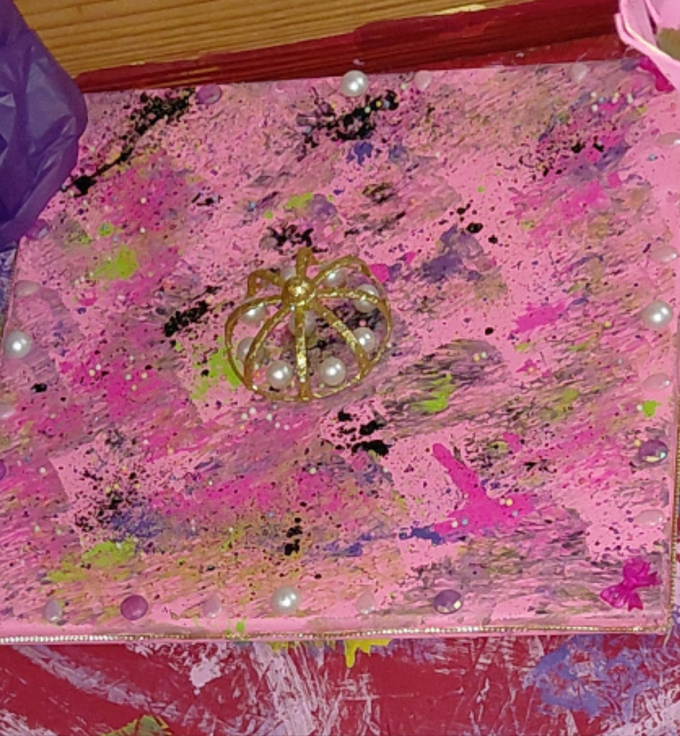 COCOMONEY ART Crown 1 OF 1 CUSTOM PIECE BY COCOMONEY painting on canvas