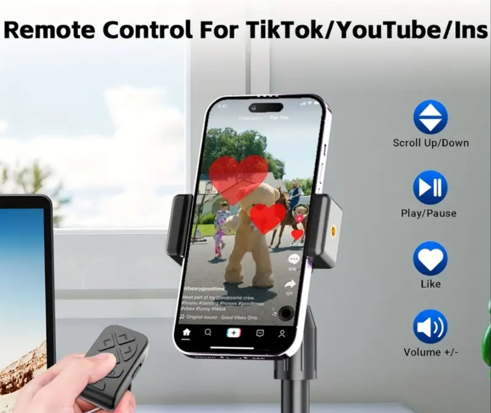 Remote Control Page Turner For Kindle, Ipad Surface Comics, For IPhone, Android Tablets Reading Novels Taking Photos