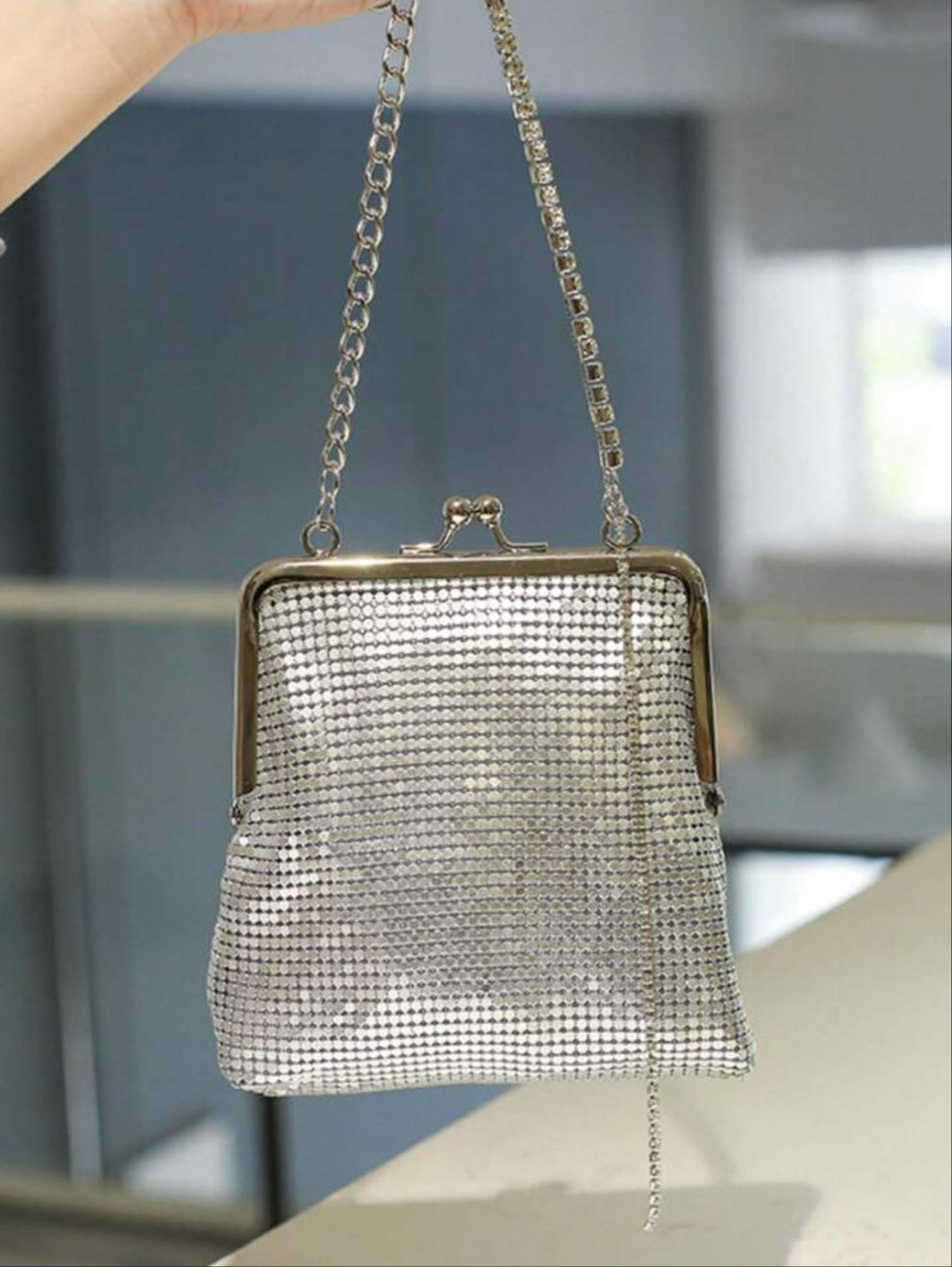 COCOMONEY Miss Prissy mini bag with chain kiss me 💋