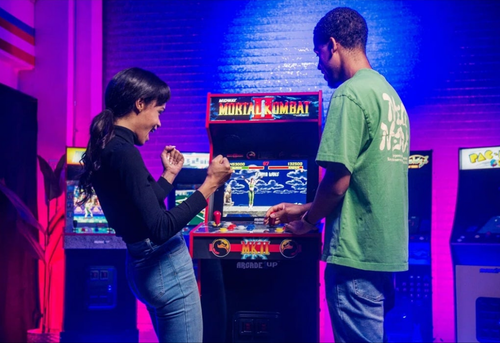GALAGA 1981 DLX ED...OR Pacman Legacy Arcade DLX ED...OR Nba Jam Deluxe 2-player Control Panel Arcade Machine Console...ORMORTAL KOMBAT II ARCADE DLX ED
