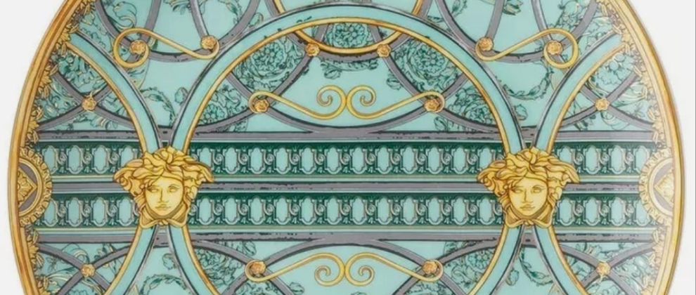 Versace Rosenthal - La Scala del Palazzo Verde - set of 6 flat plates ø cm 21