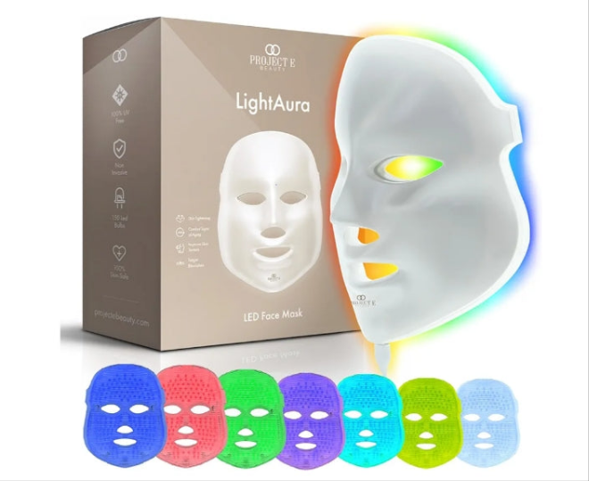 Skin Rejuvenation Photon Mask | LED Face Mask Light Therapy Red Blue Light Anti-Aging Wrinkle Spa Facial Treatment Home Skincare Mask