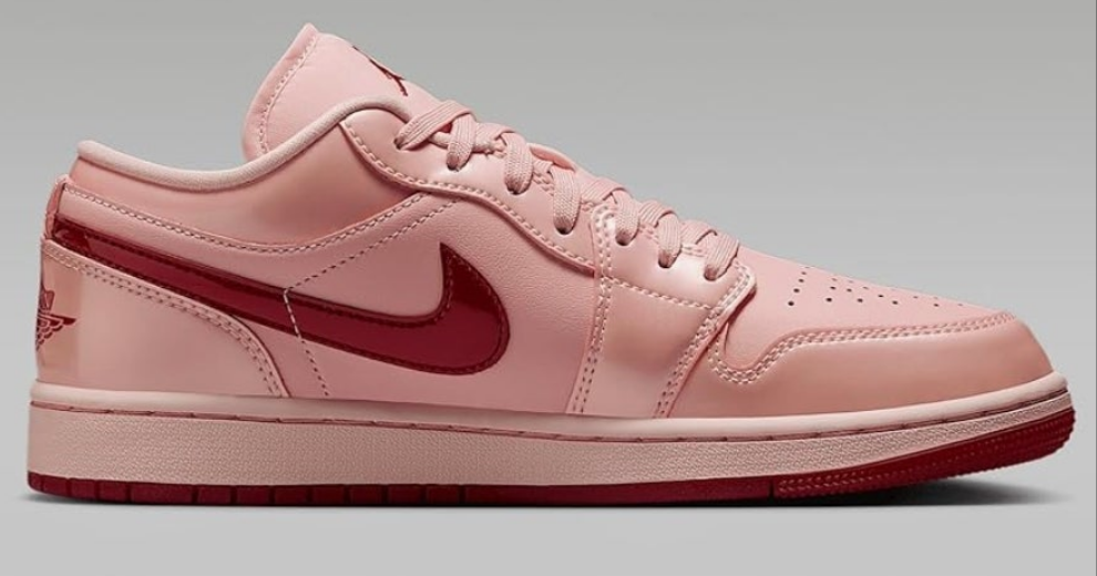 Air Jordan 1 Low SE Women's Shoes (HF3174-600, Washed Coral/Washed Coral/Gym Red)
