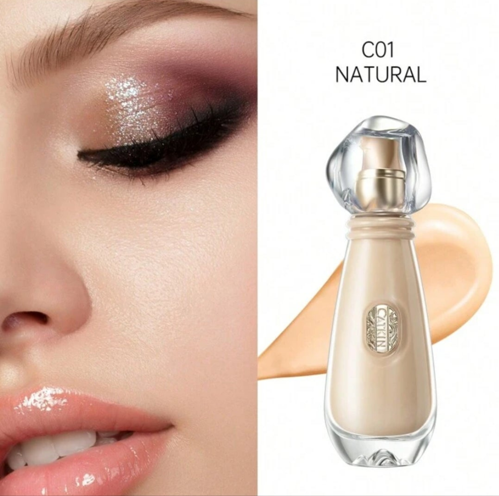 Nourishing Foundation Lightweight & Medium Coverage Dewy Finish Natural Ivory For Dry Skin And Sensitive Skin 30ml C01 Natural