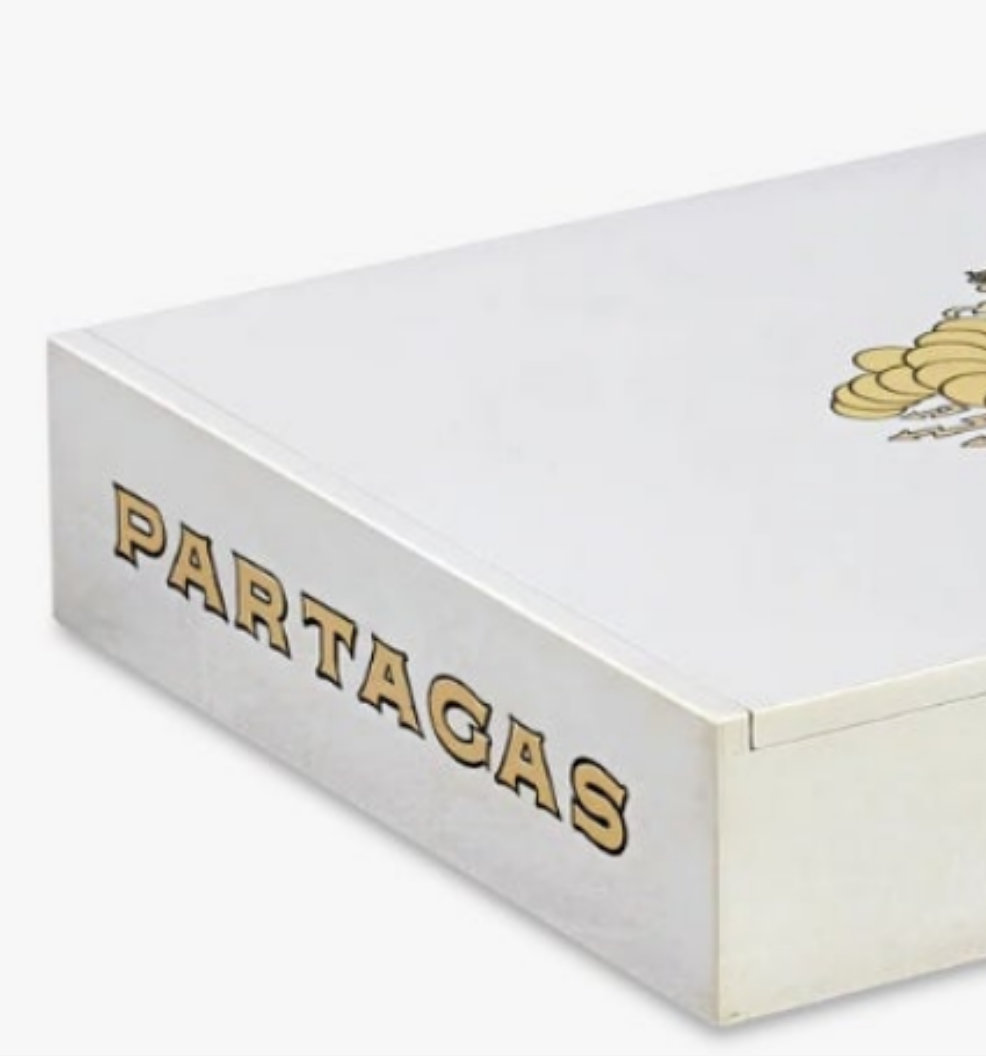 Bulgari Sterling Silver and Gold Partagás Cigar Box